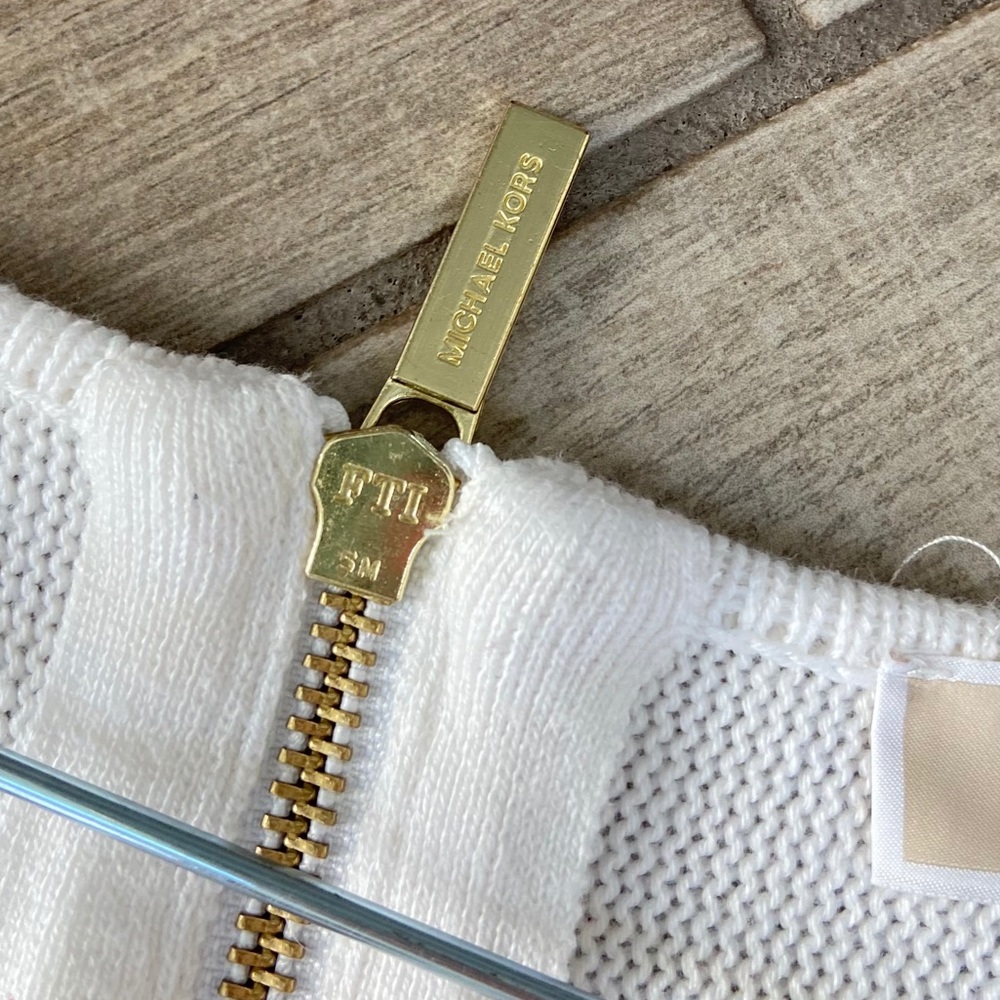 Michael Kors White Tunic Cotton Sweater - Picture 9 of 11